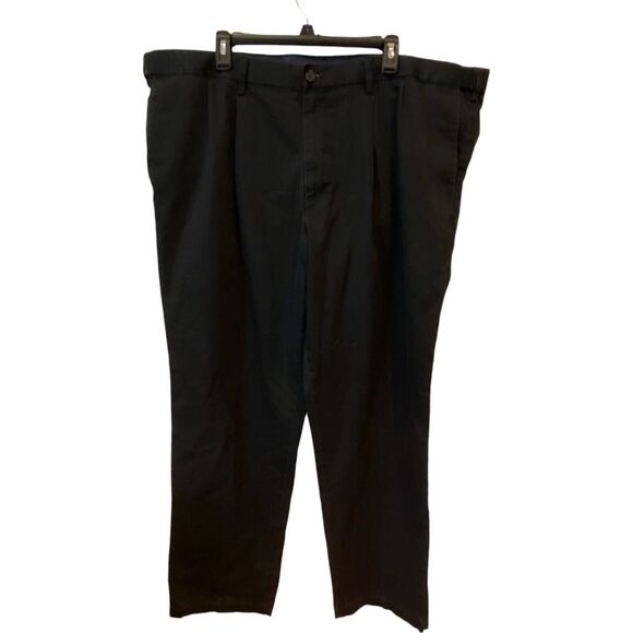Dockers Flex Mens Chinos W46xL34 Navy Mid Waist Regular Straight Tapered - Picture 1 of 13